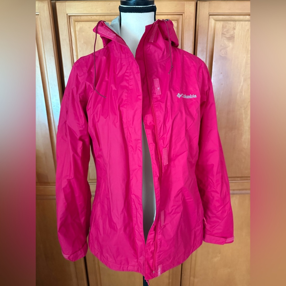 Columbia Pink Omni-Tech Waterproof Jacket